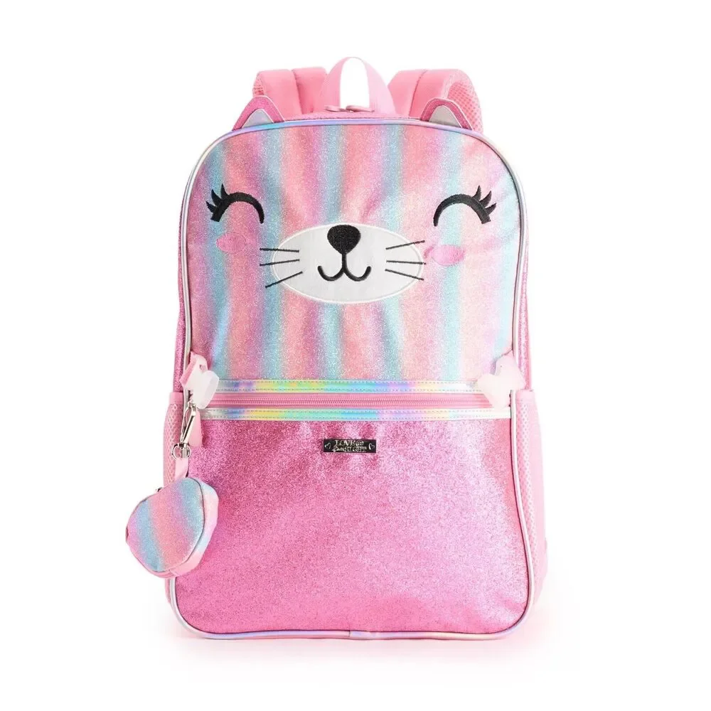 Fashion Shiny Kitty Backpack 2-Piece Set‎ NEW